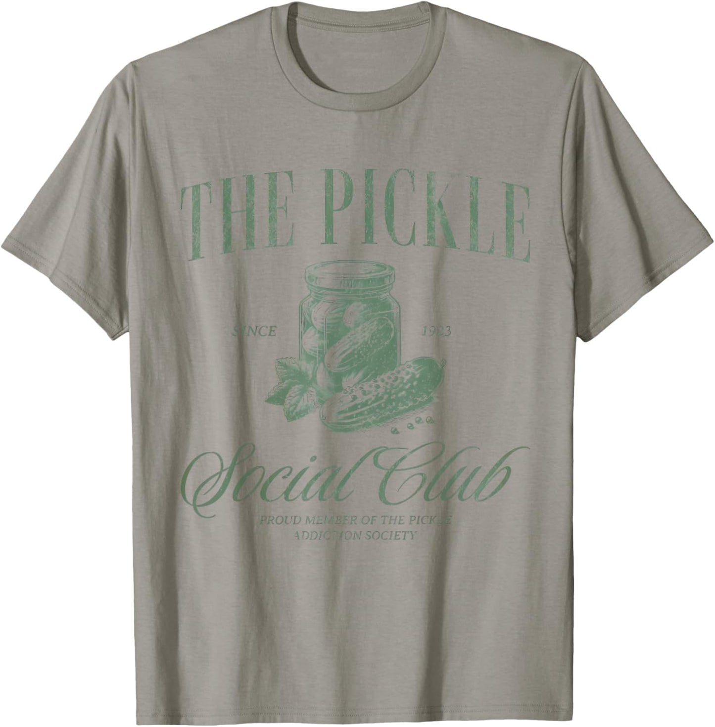Pickle Social Club Canning Season Vintage Pickle Jar T-Shirt - T-Shirt | Sand