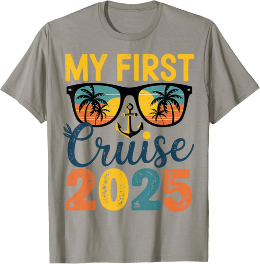 My First Funny First Time Cruise T-Shirt - T-Shirt | Sand