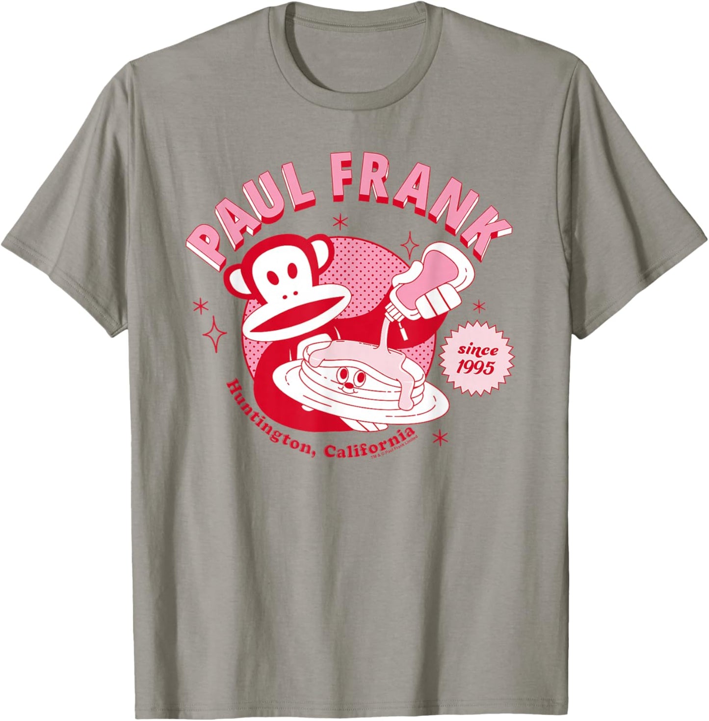 Paul Frank Breakfast Diner Pancakes Julius The Monkey T-Shirt - T-Shirt | Sand
