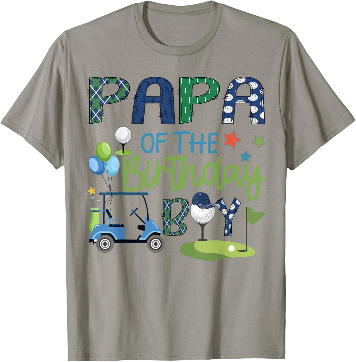 Papa Of The Birthday Boy Hole in One Golf Sport T-Shirt - T-Shirt | Sand
