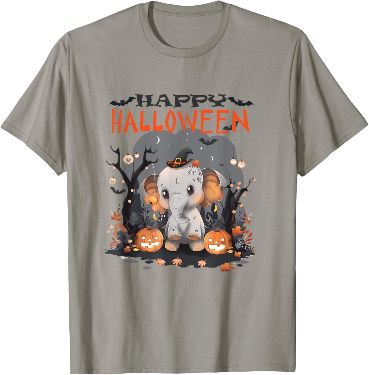 Happy Halloween Elephant, A Cute Baby Elephant T-Shirt - T-Shirt | Sand