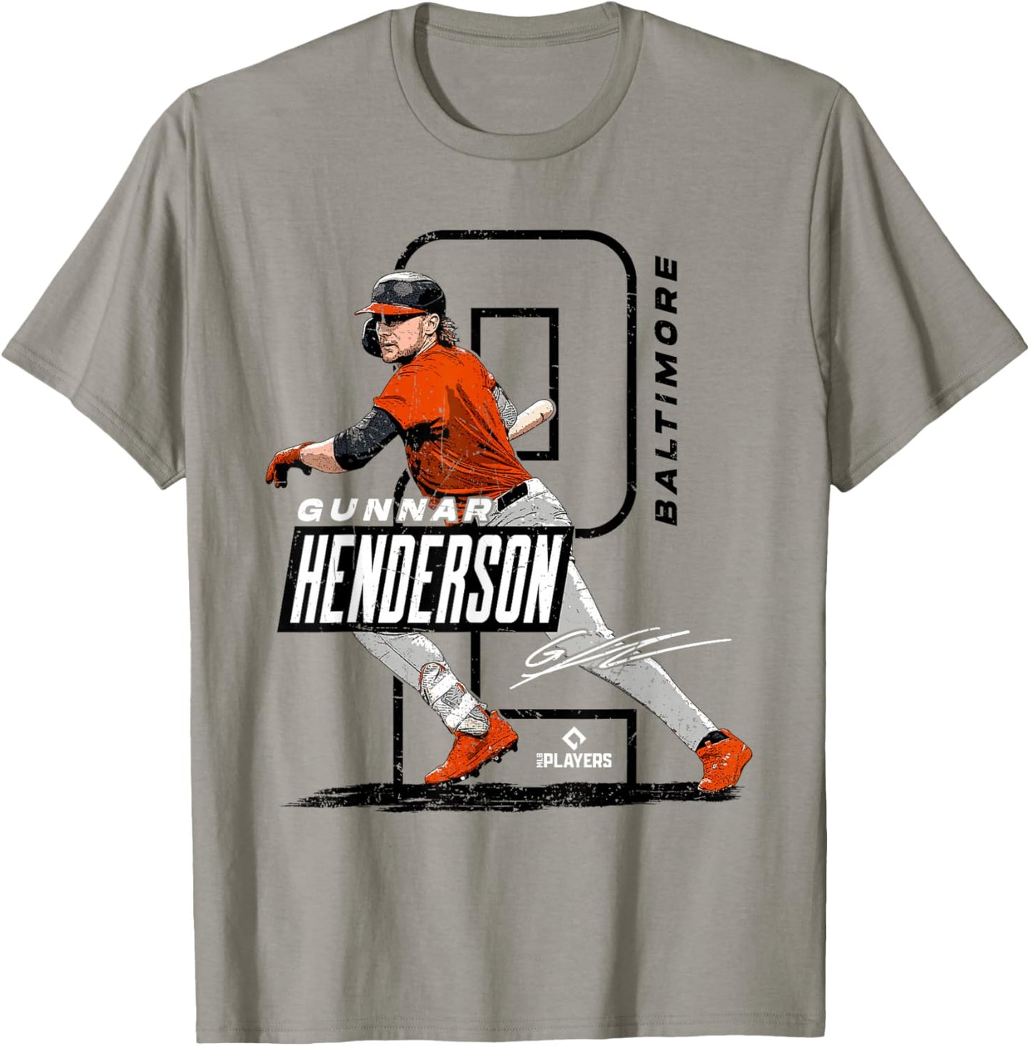 License Champs | Gunnar Henderson Baltimore MLBPA - Orange, Small T-Shirt - T-Shirt | Sand