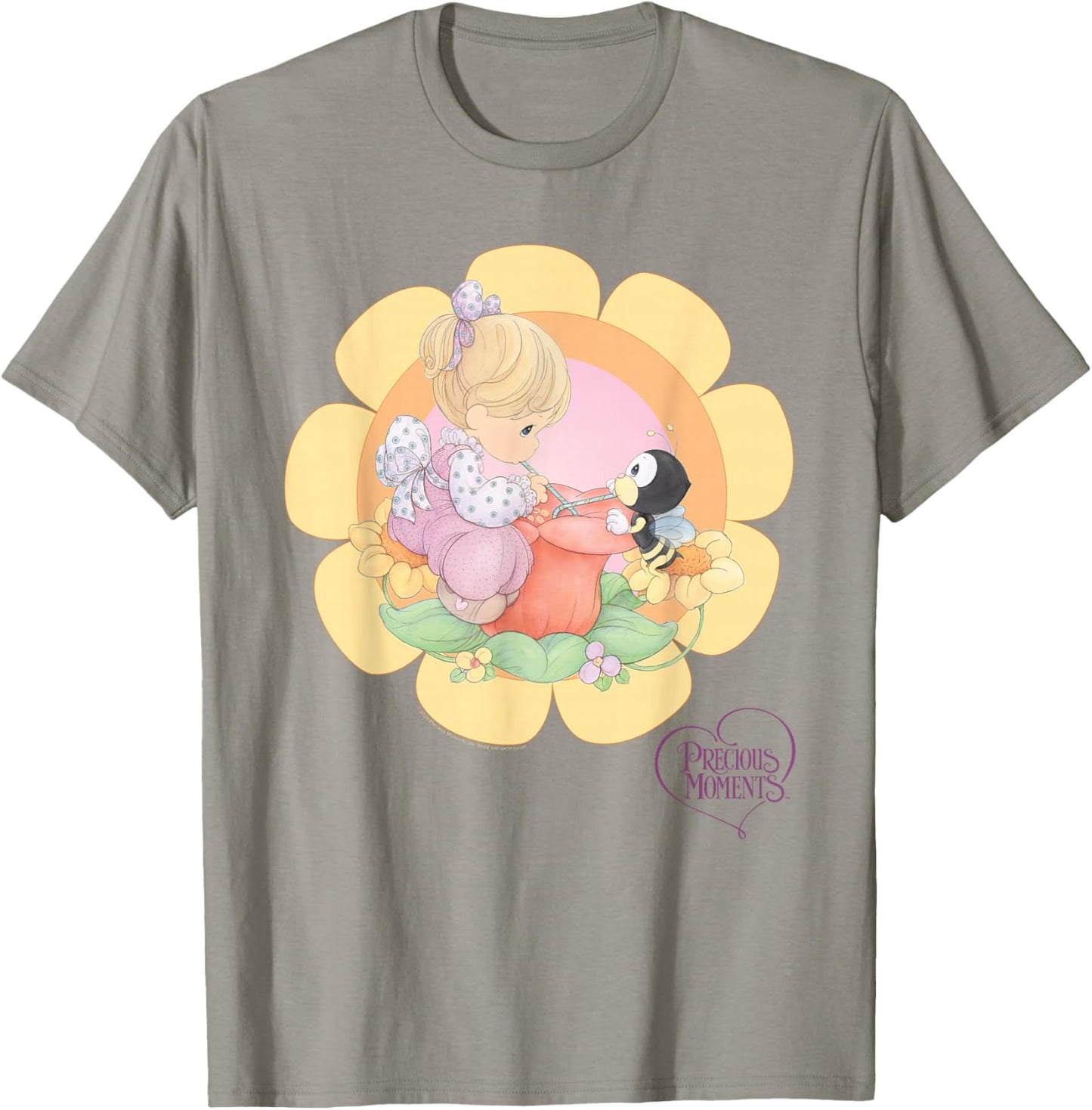 Precious Moments Little Girl and Honey Bee T-Shirt - T-Shirt | Sand