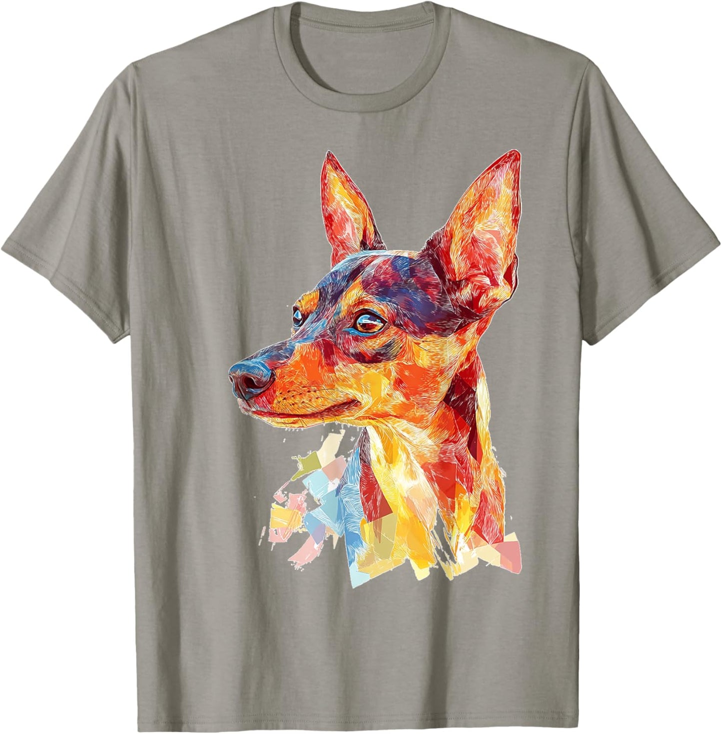 Miniature Pinscher Dog Pet Colorful Miniature Pinscher Women Kids T-Shirt - T-Shirt | Sand