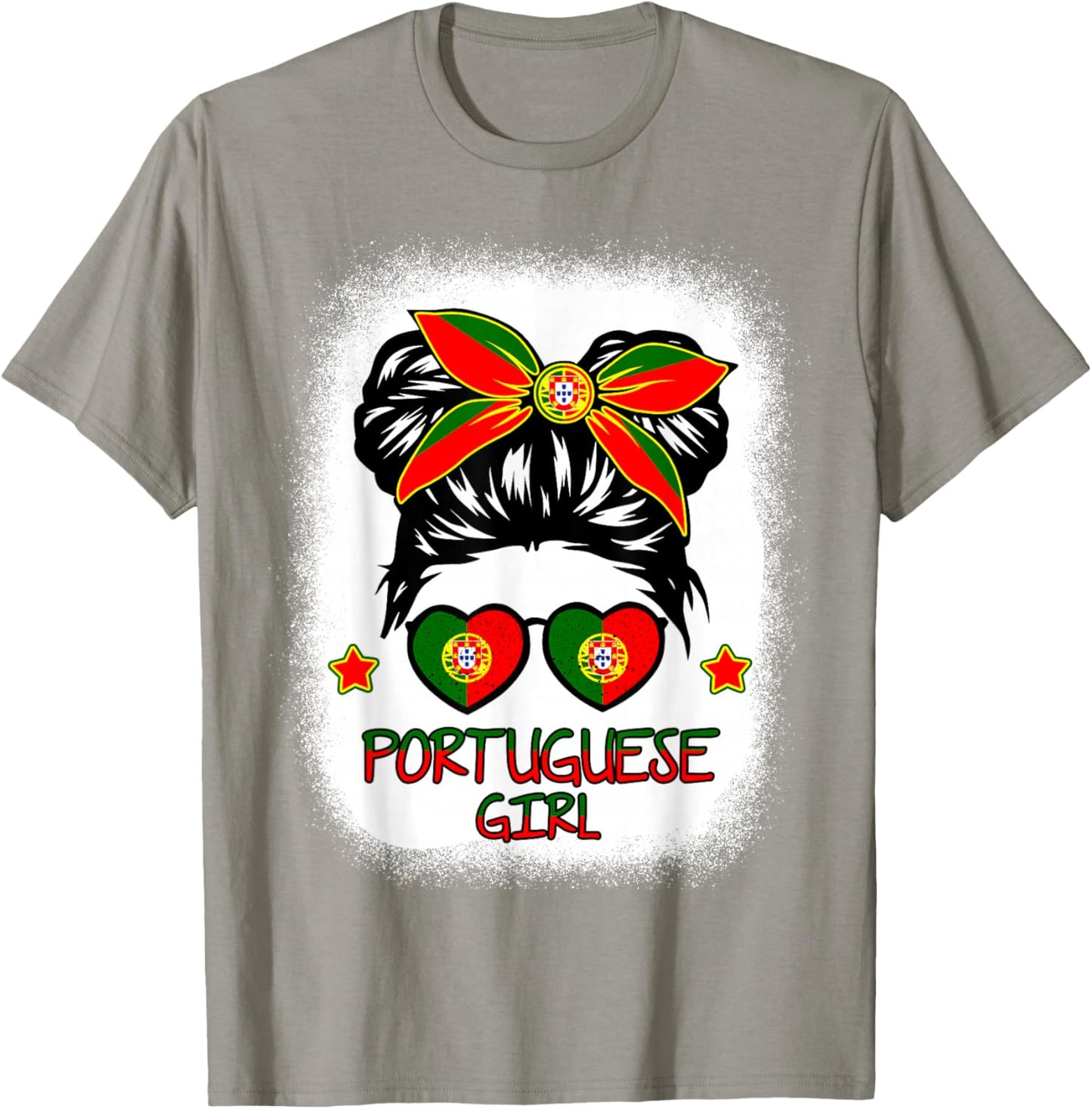 Girls Portugal Toddler Kids Women Pride Portuguese Flag T-Shirt - T-Shirt | Sand