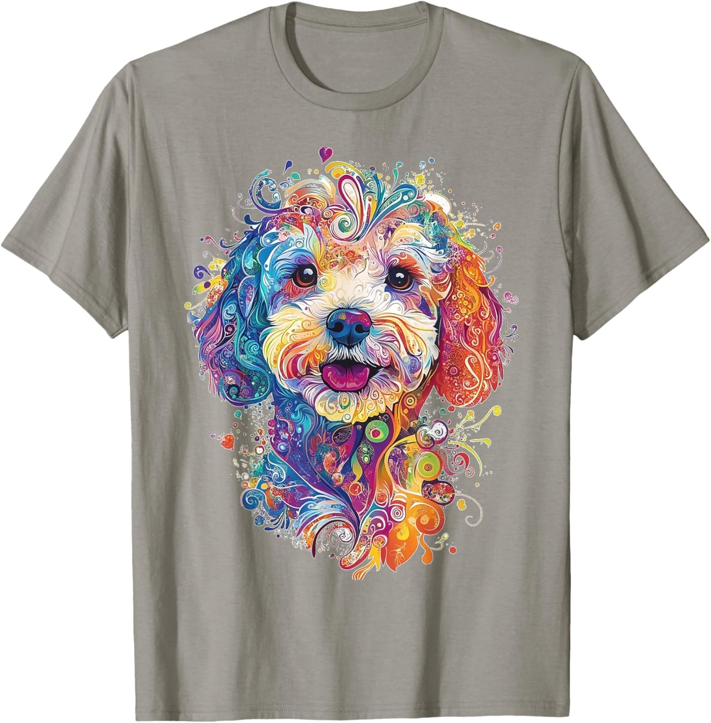 Maltipoo Dog Graphic Pet Art Mandala Maltipoo T-Shirt - T-Shirt | Sand