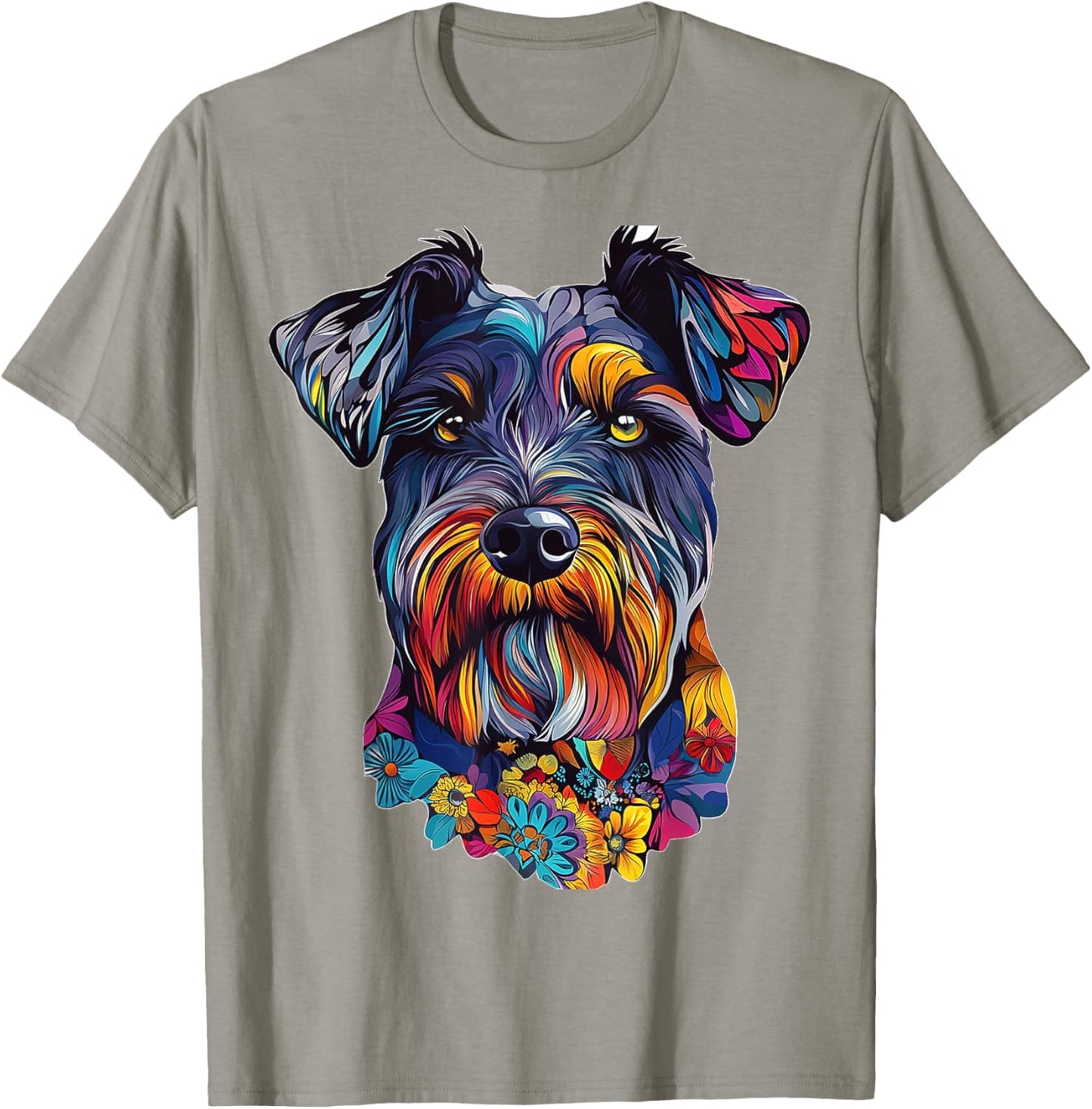 Bouvier Des Flandres Dog Motif Pet Art T-Shirt - T-Shirt | Sand