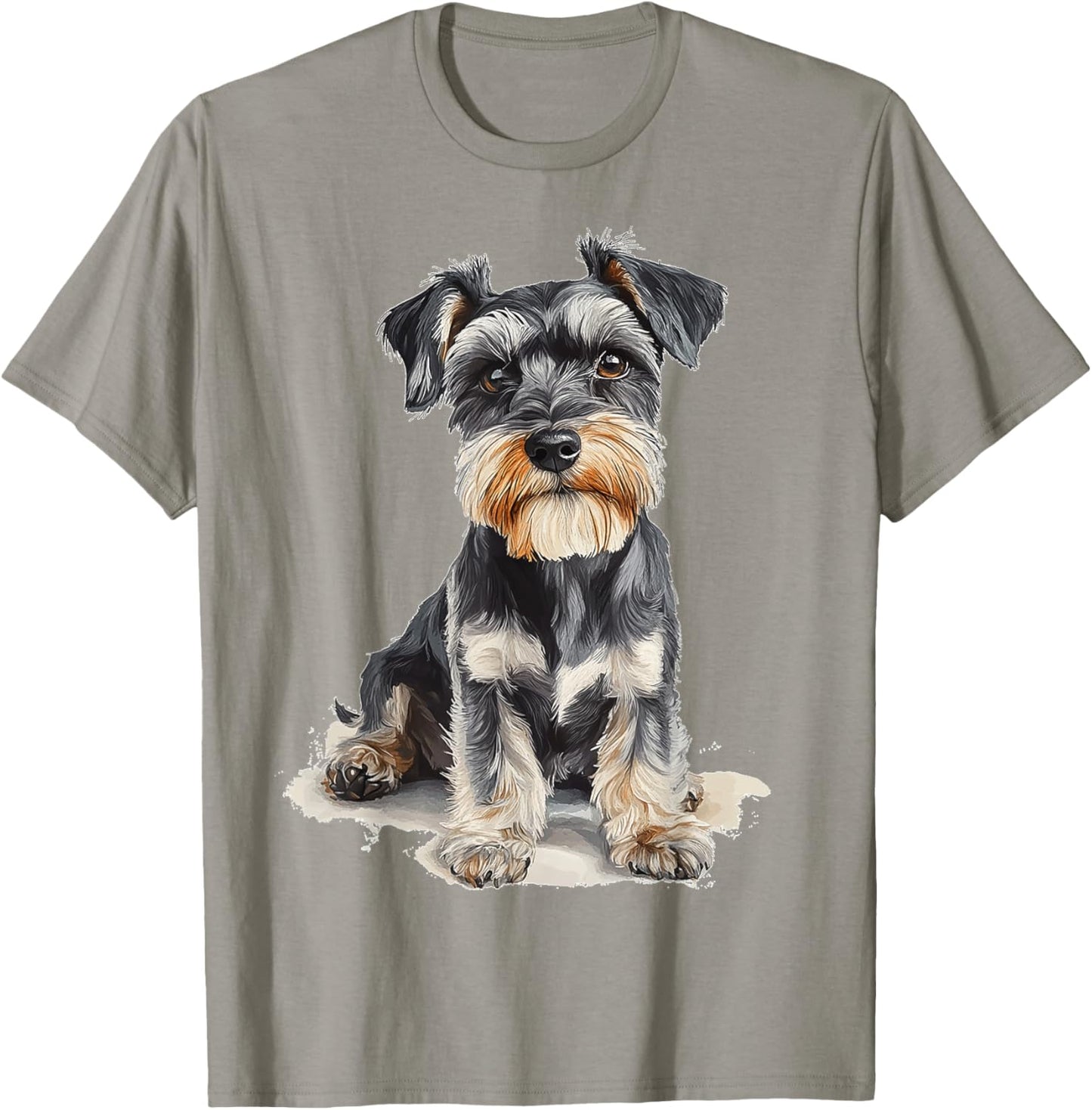 Miniature Schnauzer Dog Motif Pet Miniature Schnauzer Men Women Kids T-Shirt - T-Shirt | Sand