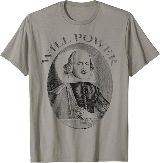 William Shakespeare Will Power T-Shirt - T-Shirt | Sand
