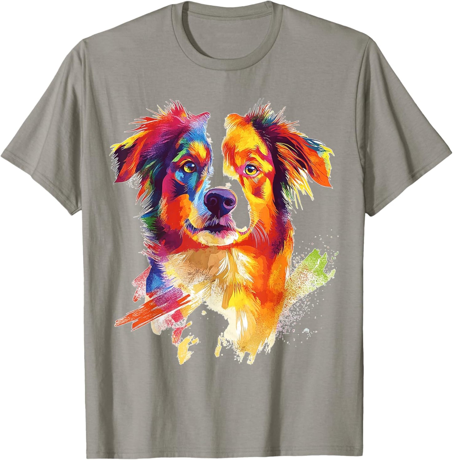Nova Scotia Duck Tolling Retriever Dog Motif Pet Colorful Men Women Kids T-Shirt - T-Shirt | Sand