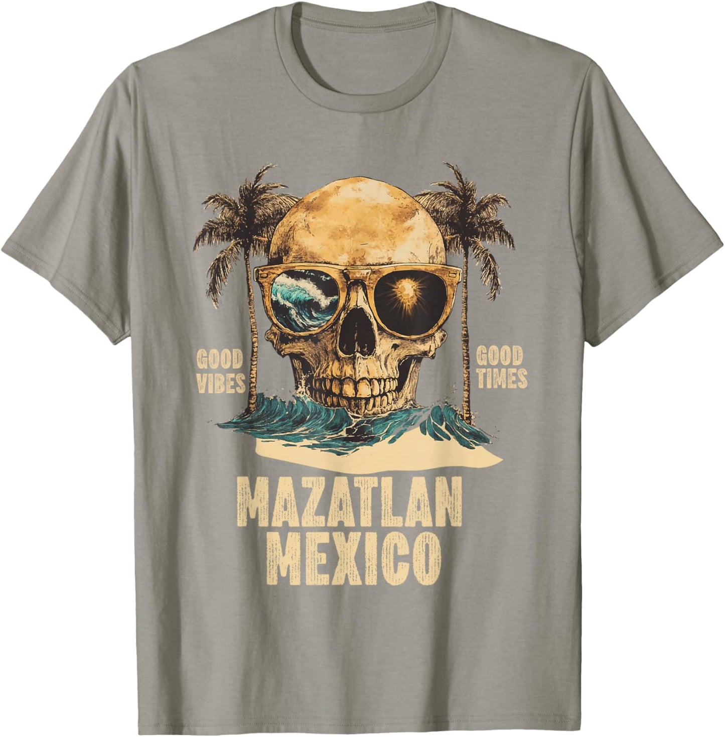 Mazatlan Mexico Souvenir Mexican Vacation Men Women Reminder T-Shirt - T-Shirt | Sand