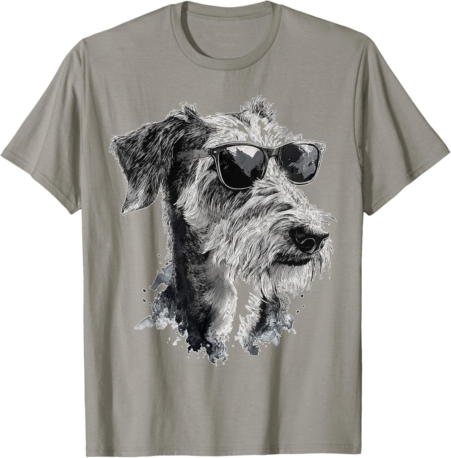 Irish Wolfhound Dog Pet Artwork Sunglasses Irish Wolfhound Women Kids T-Shirt - T-Shirt | Sand