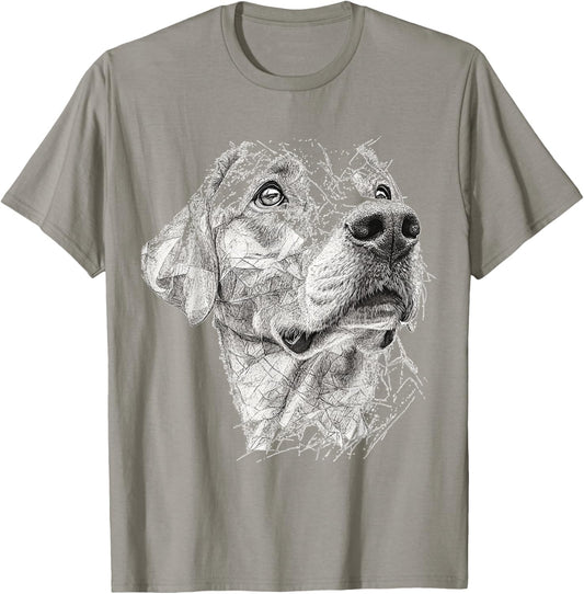 Labrador Retriever Dog Motif Pet Art Labrador Retriever T-Shirt - T-Shirt | Sand