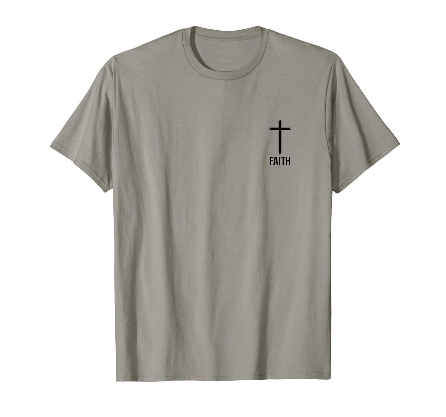 Faith Small Cross Christian Minimalist Religious for Family T-Shirt