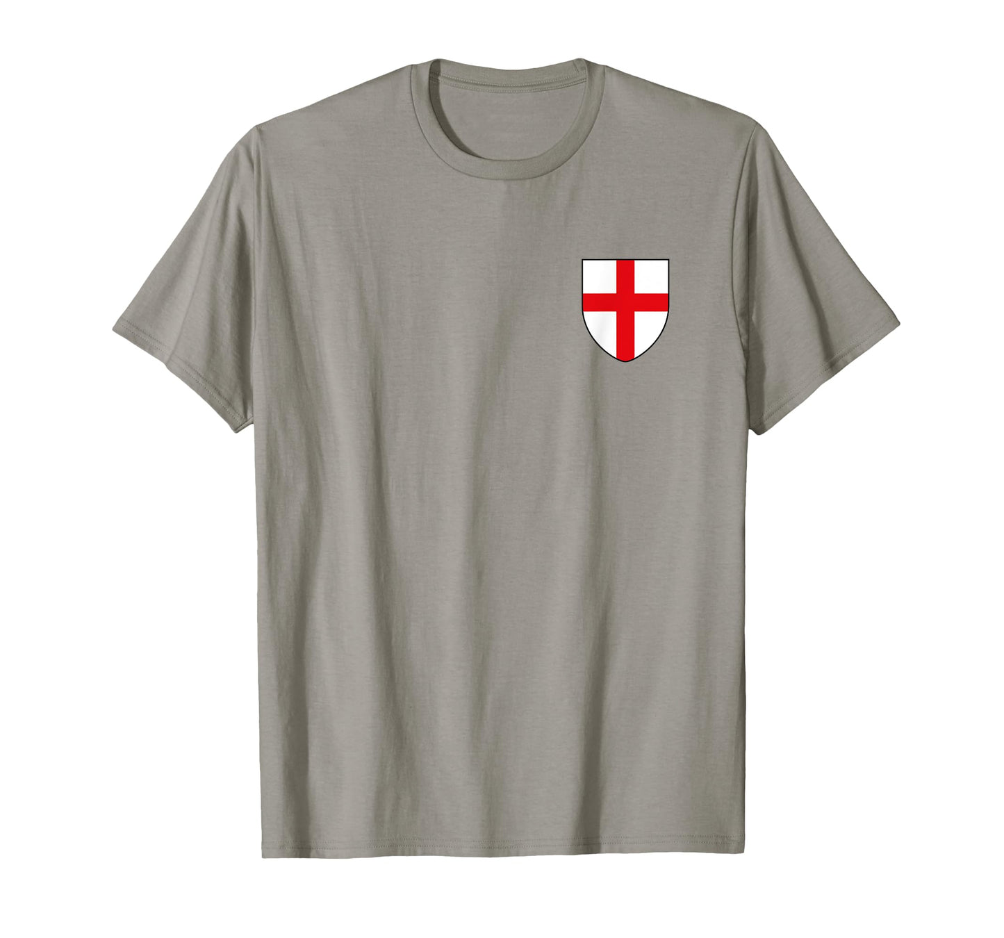Black Design St George's Cross English Flag T-Shirt