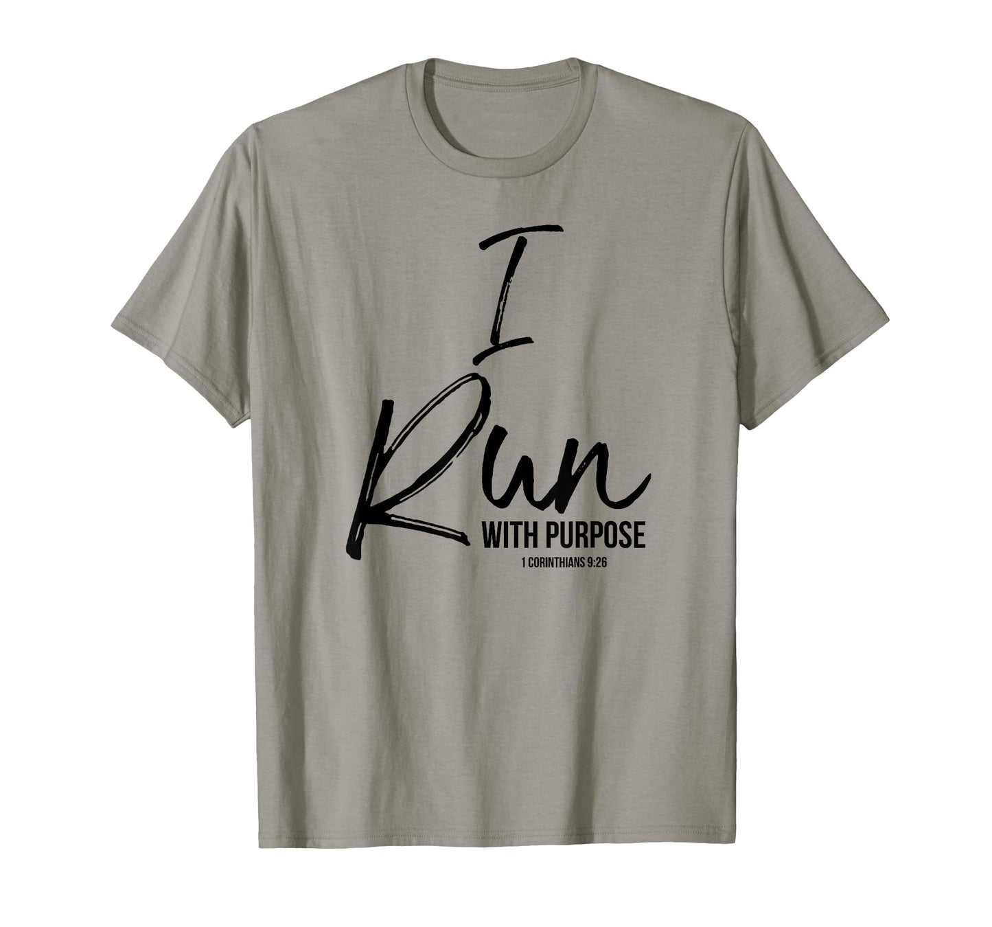 I Run with Purpose Shirt 1 Corinthians 9:26 Tee T-Shirt