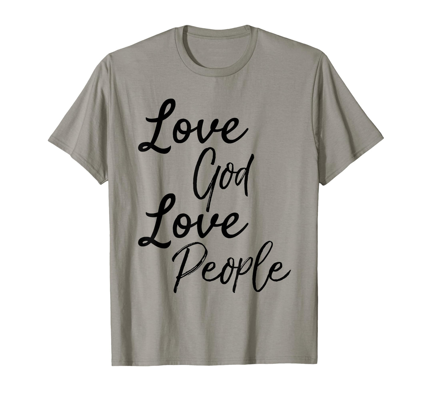 Love God Love People Shirt Vintage Christian Bible T-Shirt