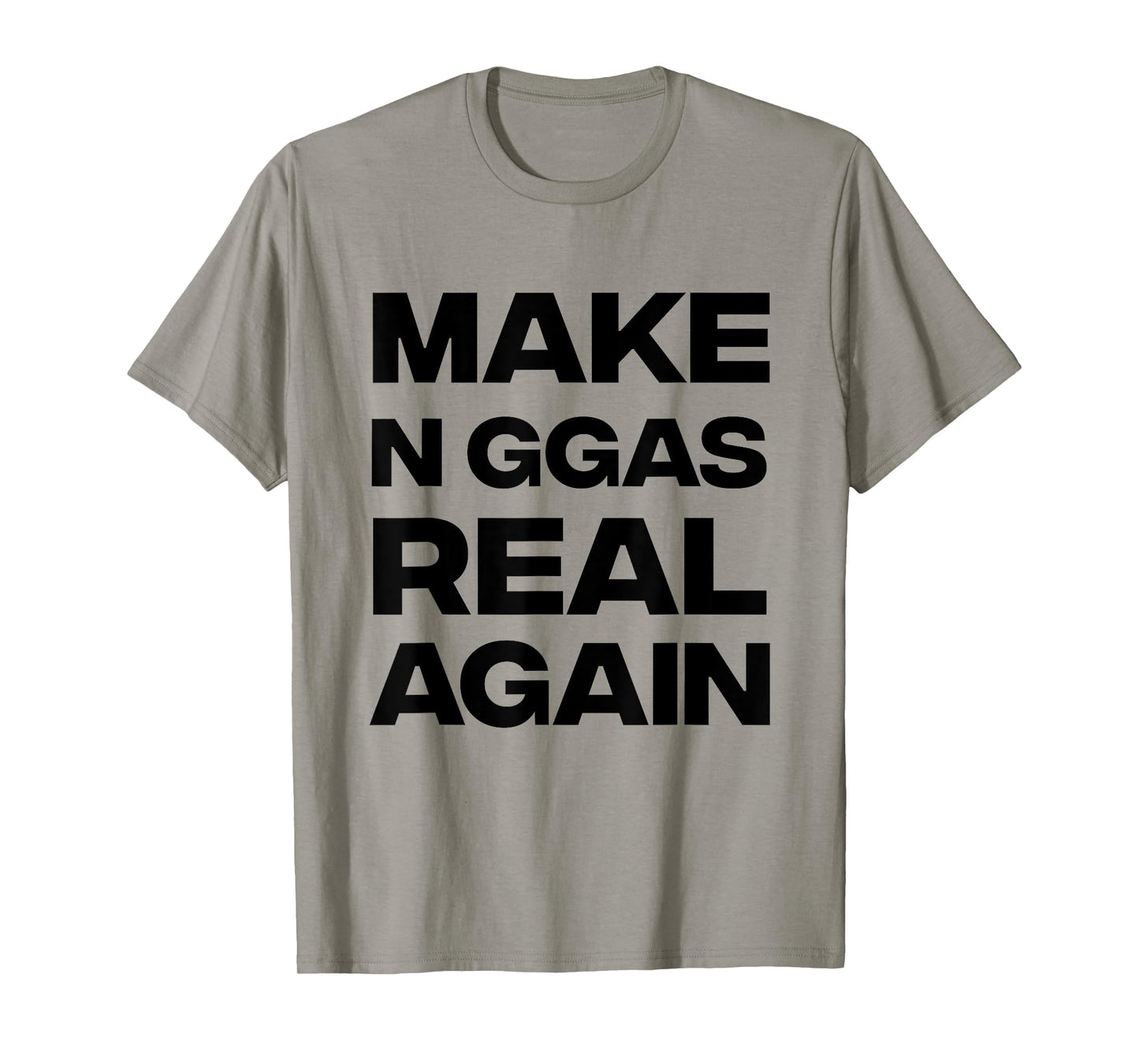 Vintage Quote Gifts Idea Co.68x Make Nggas Real Again Unisex-Adults Humor Graphic T-Shirt White Small Short Sleeve T-Shirt