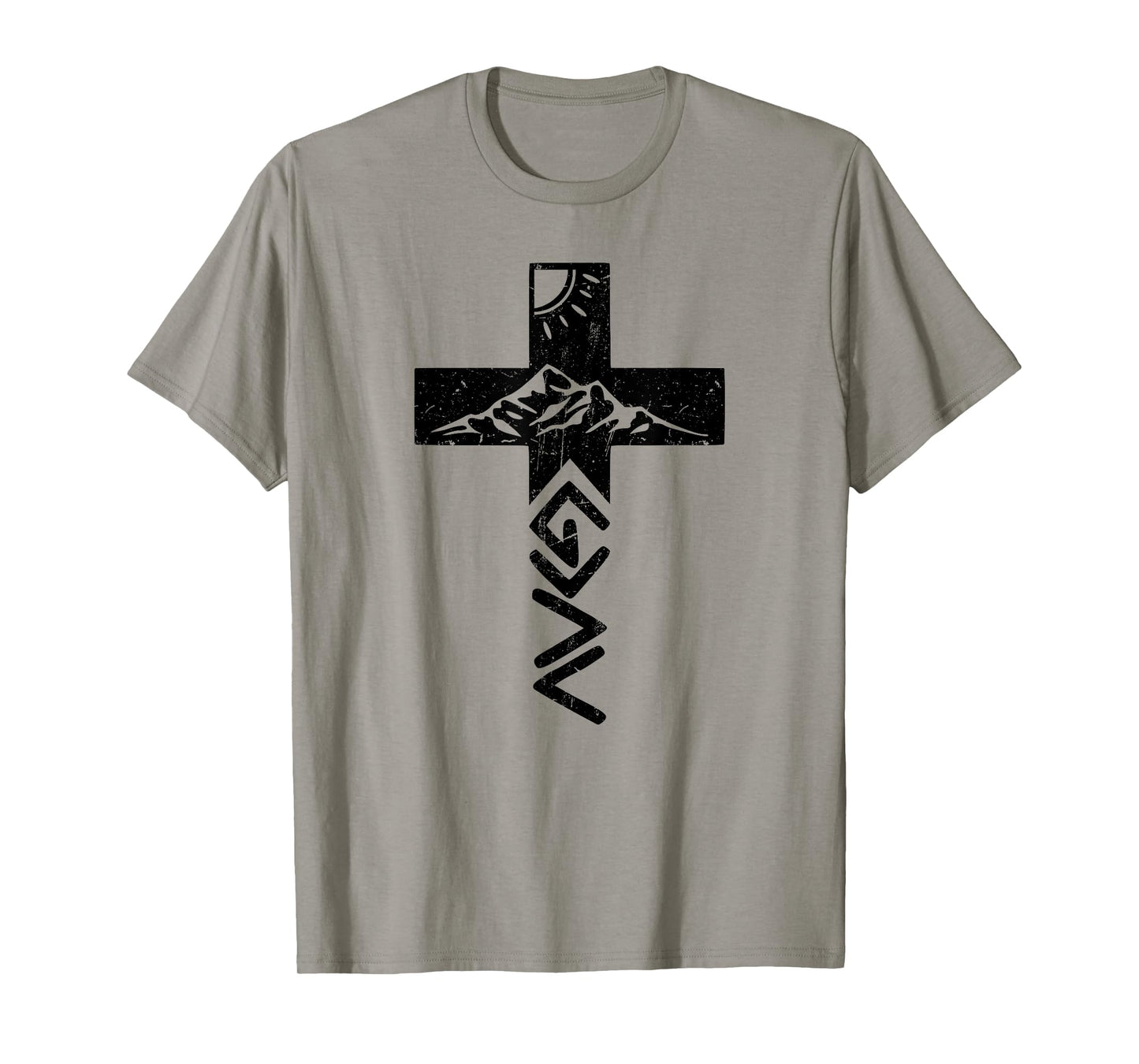 God Greater Than The Highs And Lows Cross for Christians T-Shirt
