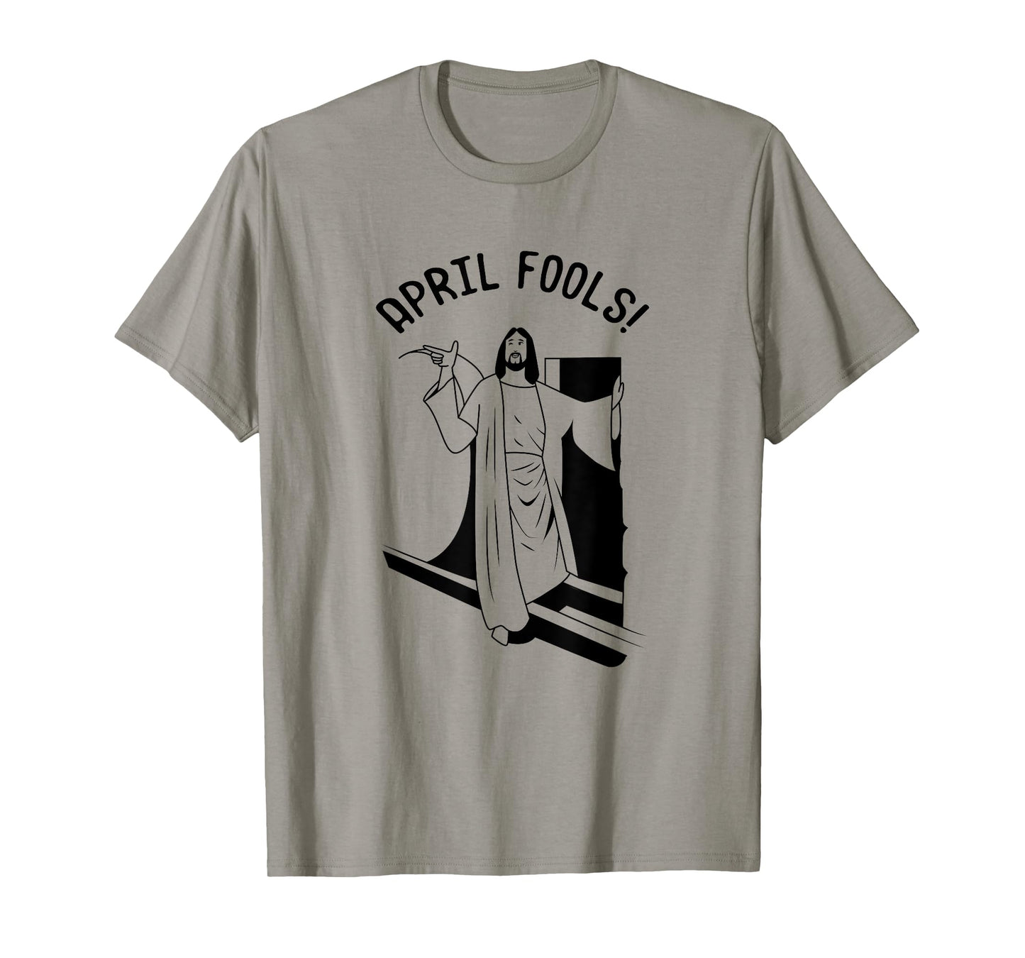 Jesus Christ Rising from Tomb Funny April Fools Tee T-Shirt