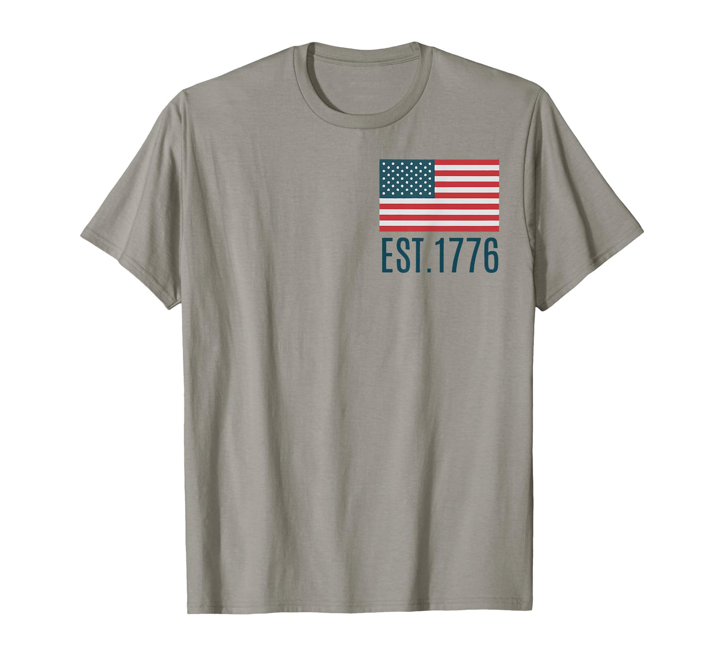 (2sided Front+Back) Land of the free because of the brave T-Shirt
