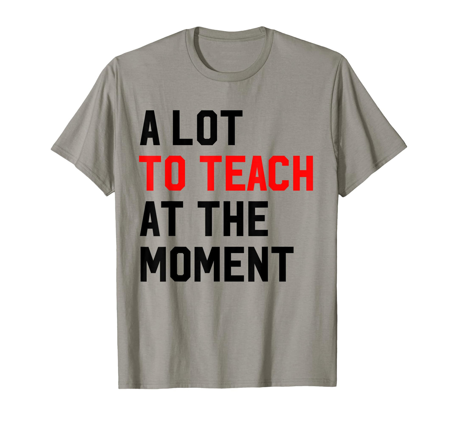 Funny Quote A Lot To Teach At the Moment Teacher Women Gifts T-Shirt