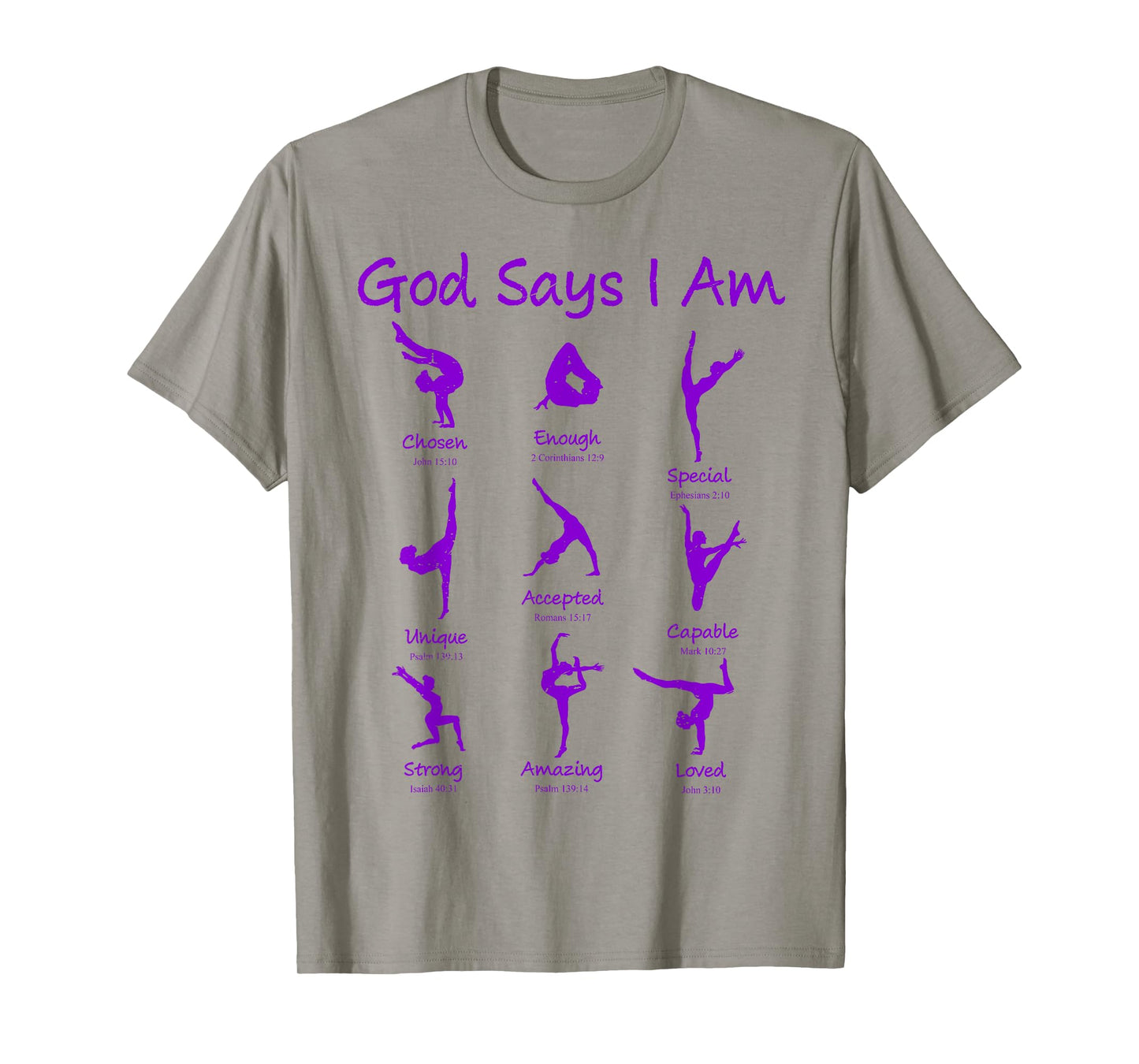 Christian God Says I Am Gymnastics Cute Teen Girl Toddler T-Shirt
