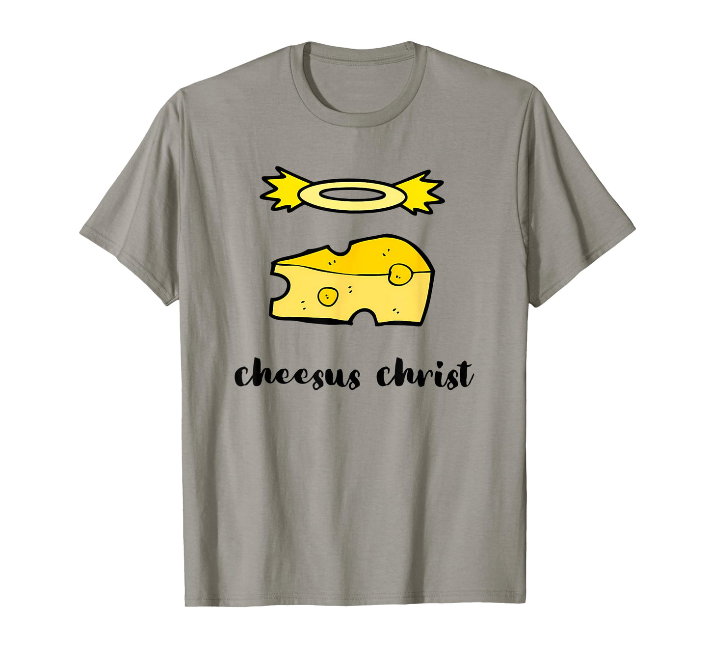 Funny Jesus King - Cheesus Christ Cheese Pun Design T-Shirt