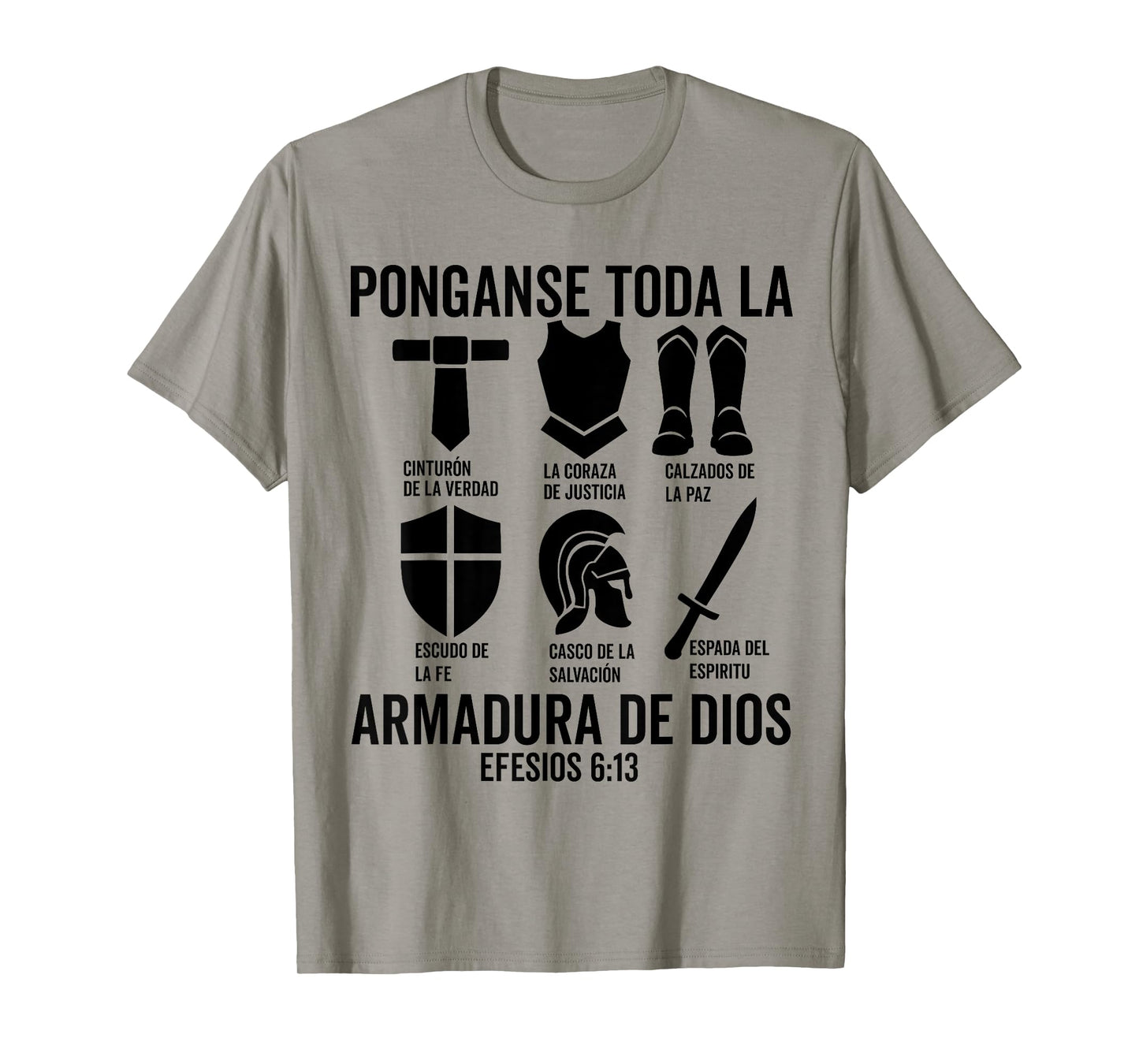 Camiseta cristiana espanol Efesios 6:13 Spanish Christians T-Shirt