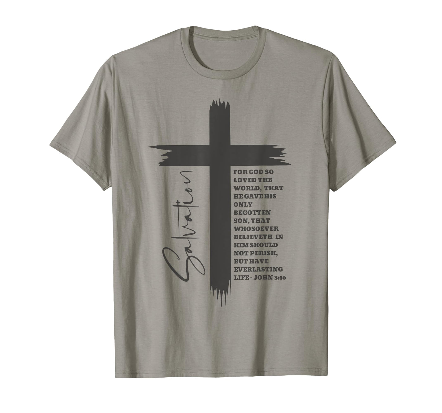 John 3:16 Christian Cross Bible T-Shirt