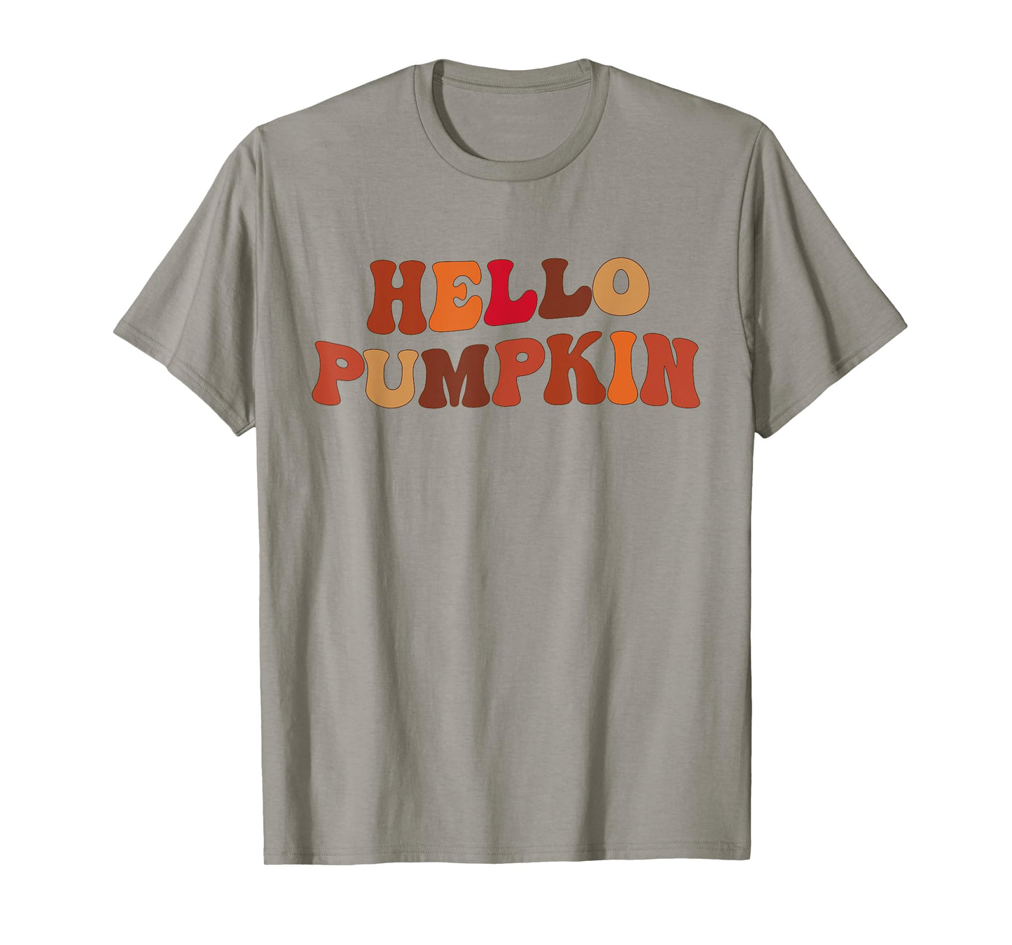Happy Fall Hello Pumpkin Retro Fall Autumn Vibes T-Shirt