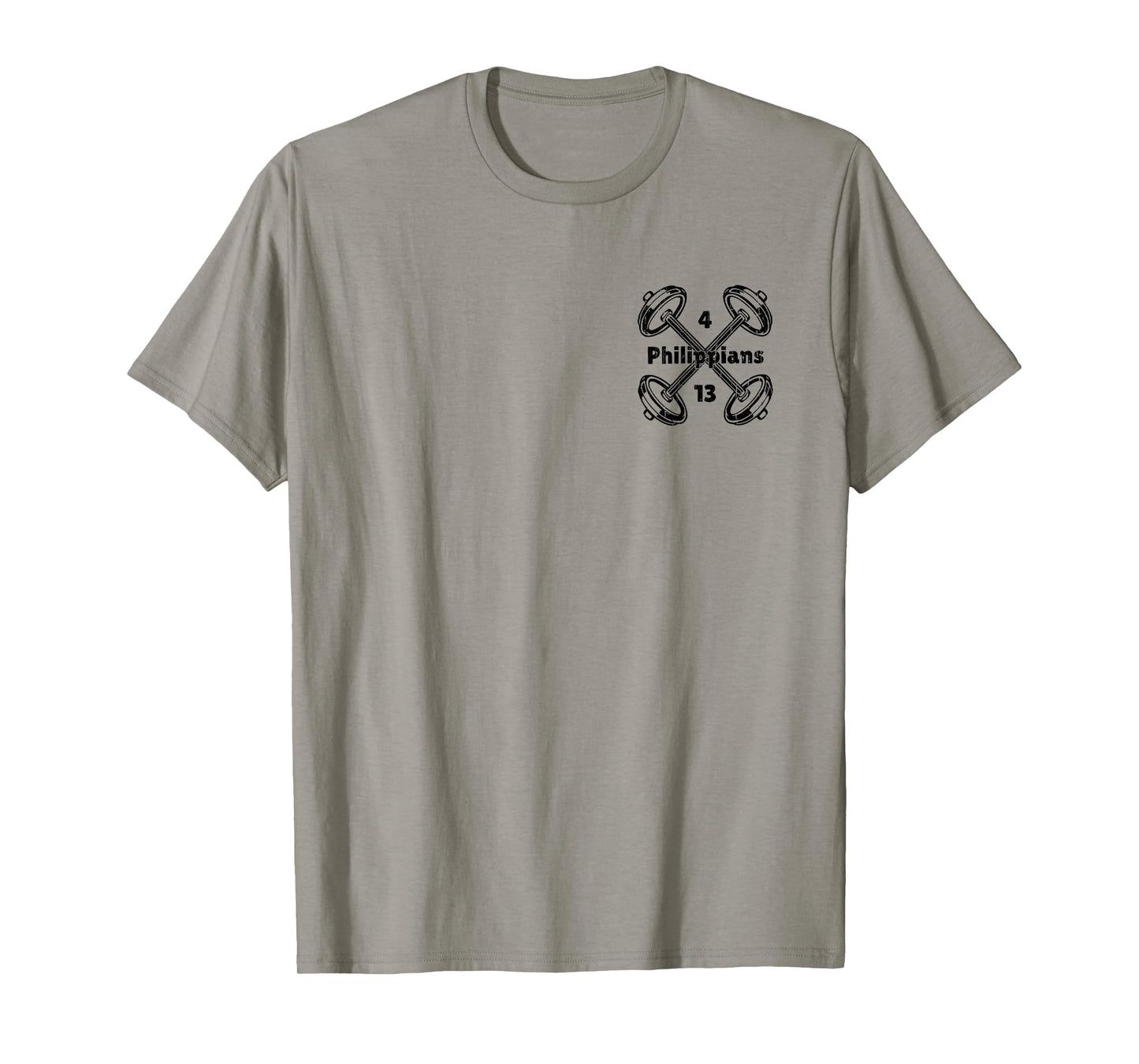 Not by My Strength But His, Christian - Font & Back T-Shirt