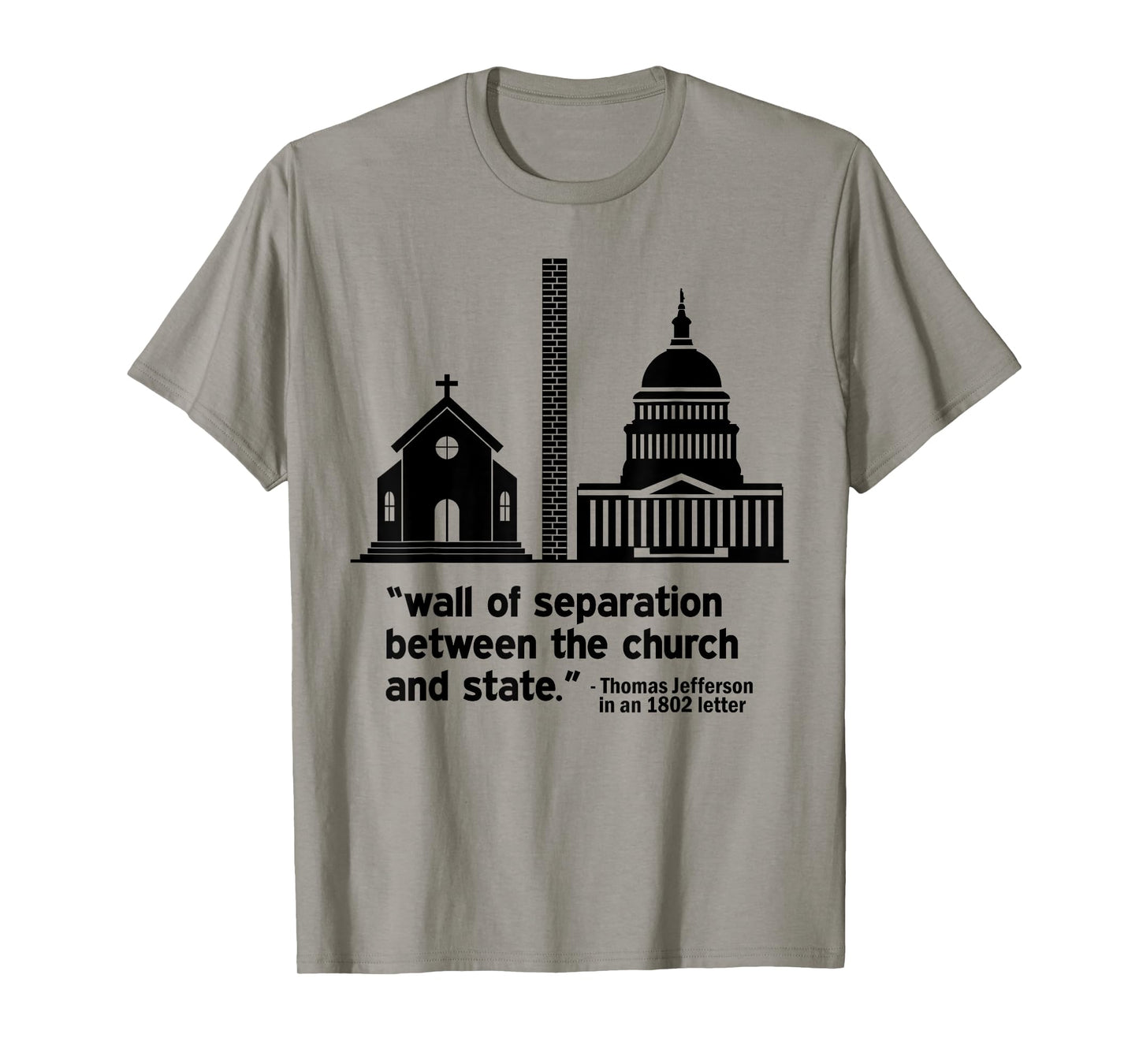 Build the Wall Separation Of Church and State America God T-Shirt