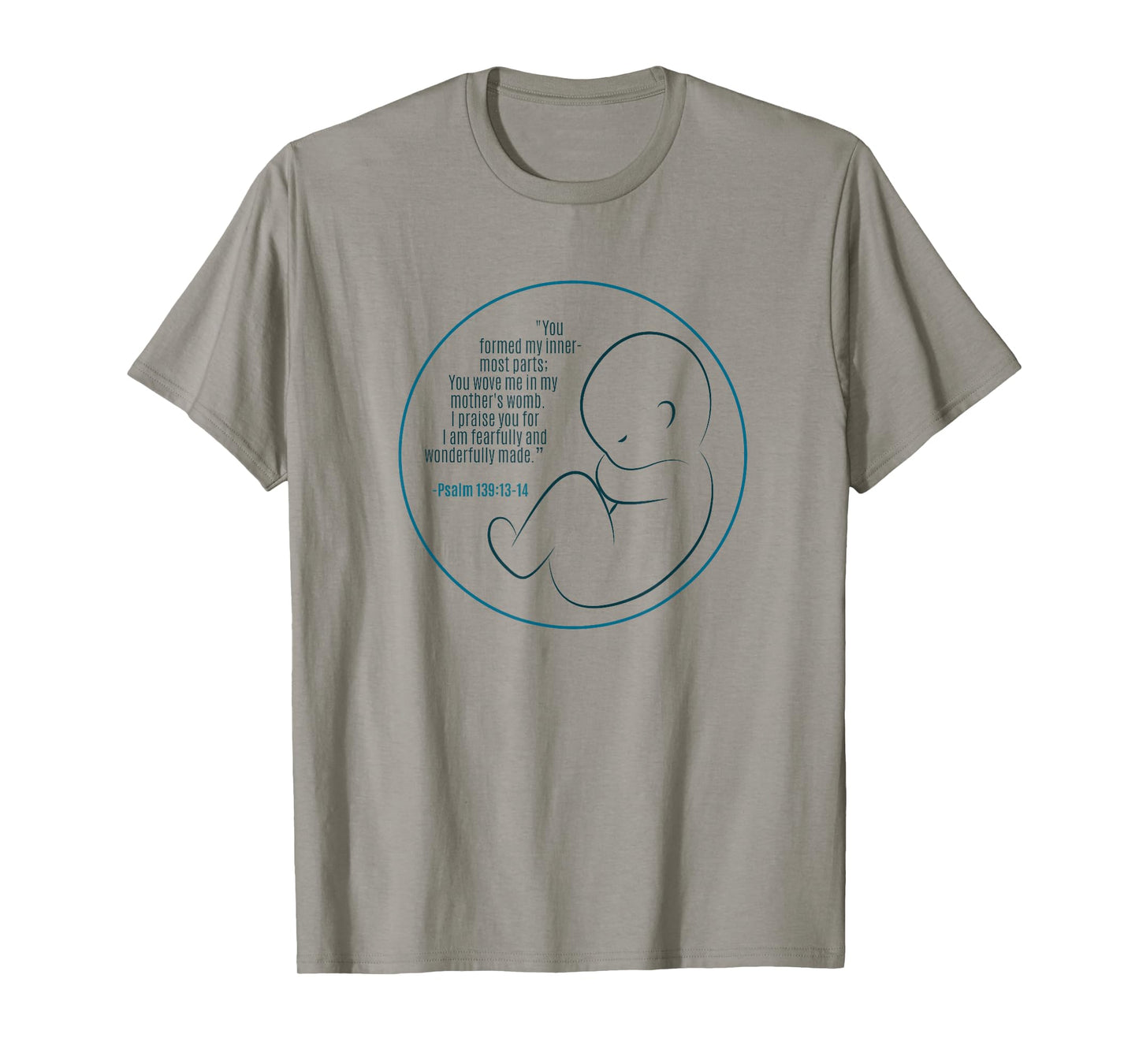 Pregnancy Bible Verse Faith in Jesus Unborn Life T-Shirt