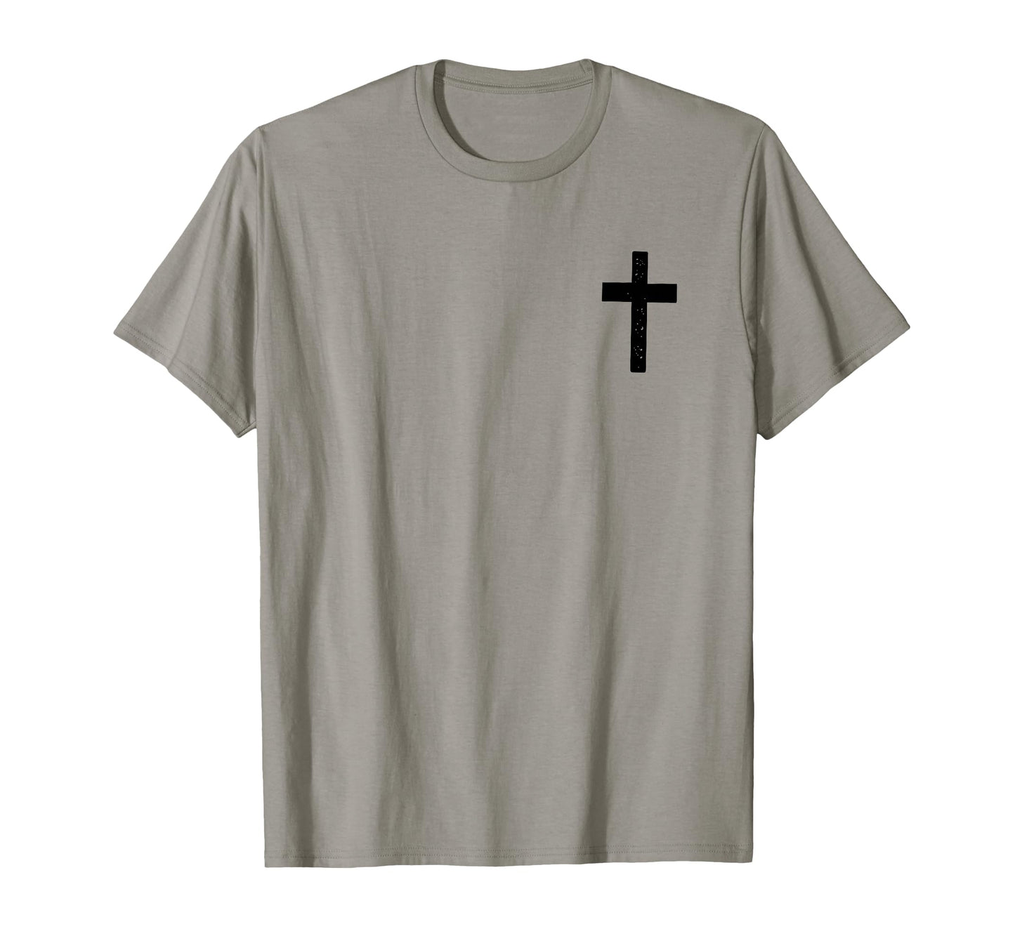 Not by My Strength But His, Christian, Jesus - Font & Back T-Shirt