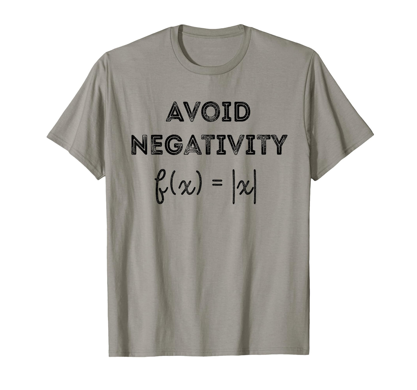 Funny Saying Avoid Negativity Math Equation T-Shirt