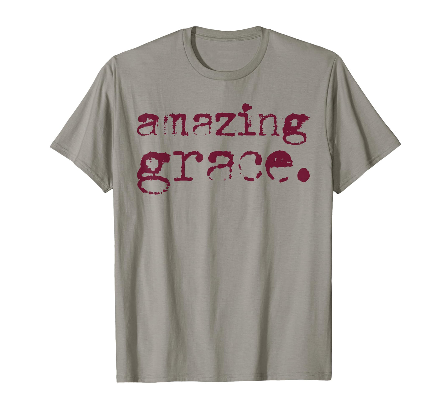 Amazing Grace Christian Quote Vintage Retro Faith Tee T-Shirt
