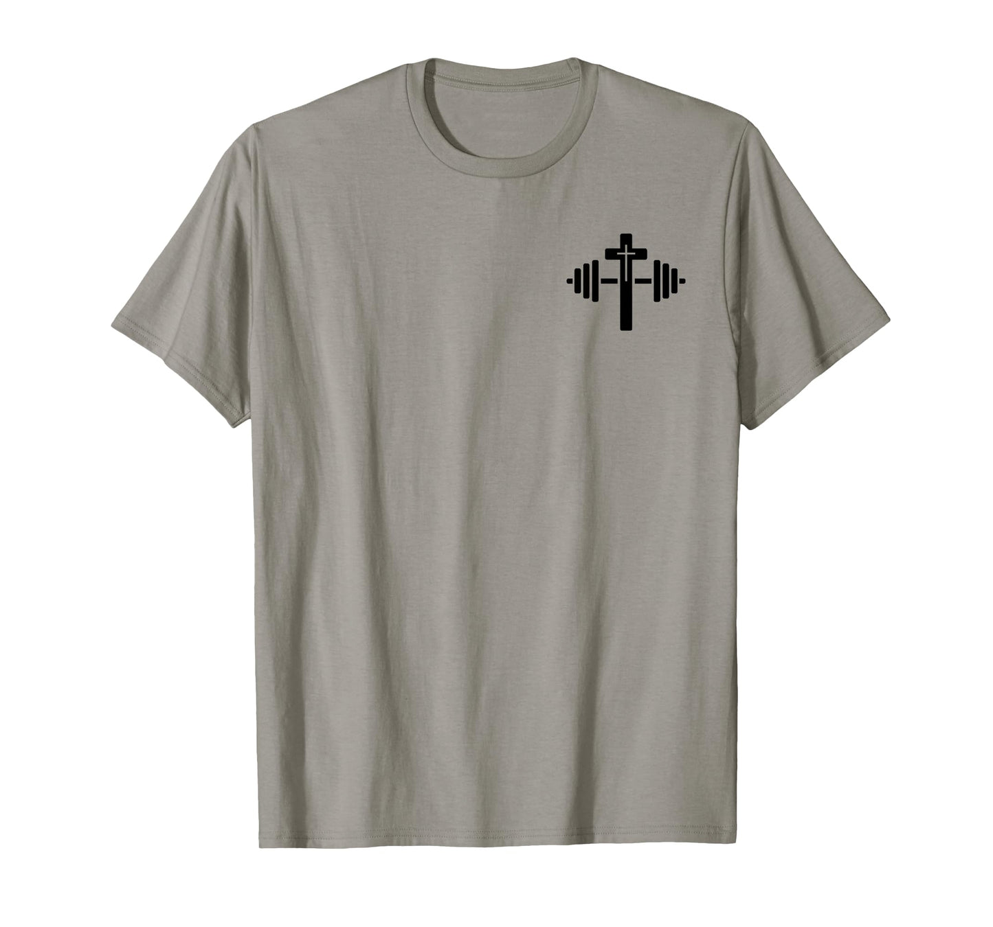 Lift Heavy Pray Hard Christian Workout Apparel 2 Sided T-Shirt