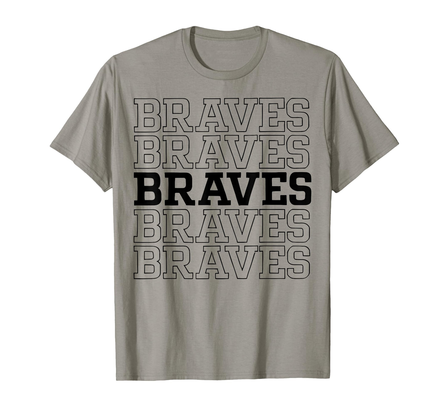 Retro Braves Graphic Distressed Style Gift For Men Women T-Shirt
