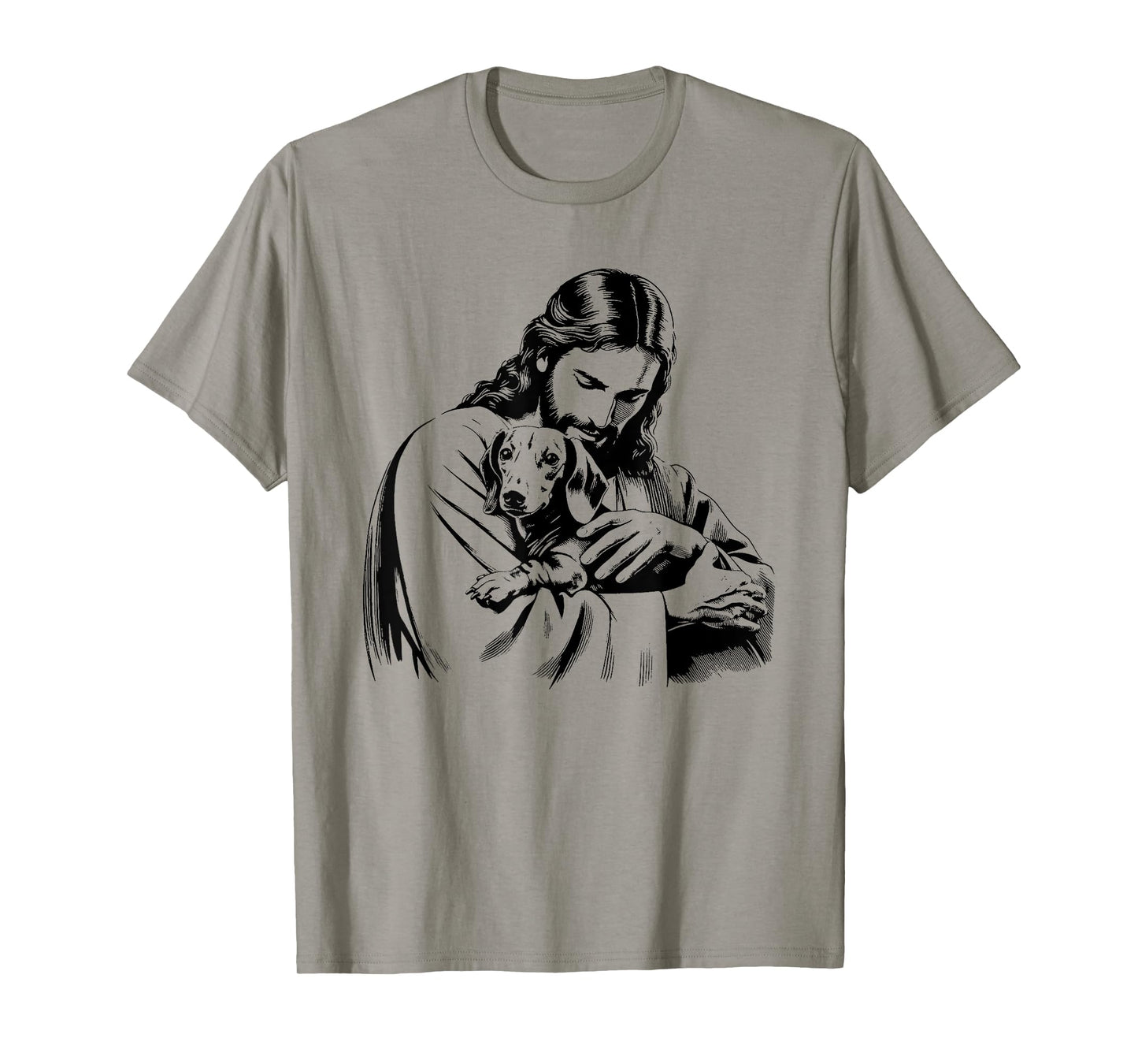 Jesus Dachshund Dog - Funny Christian Religious Dog Lover Men Women Kids T-Shirt