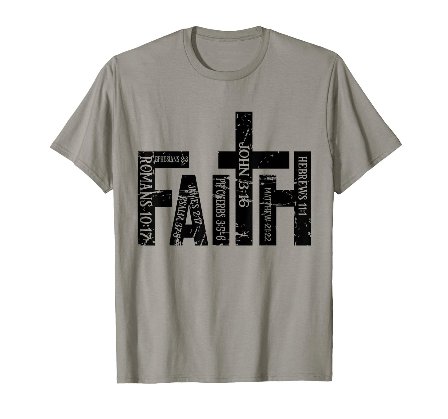 Christian Merch / Faith Bible Verses Cross Psalm Proverbs T-Shirt