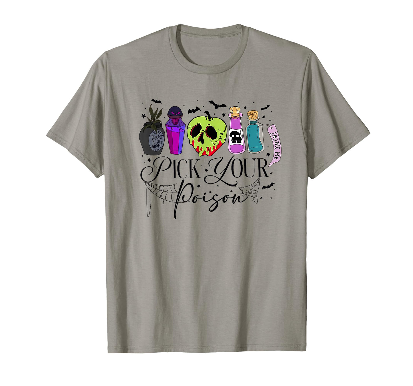 Pick Your Poison Happy Halloween Day Party Spooky Funny T-Shirt