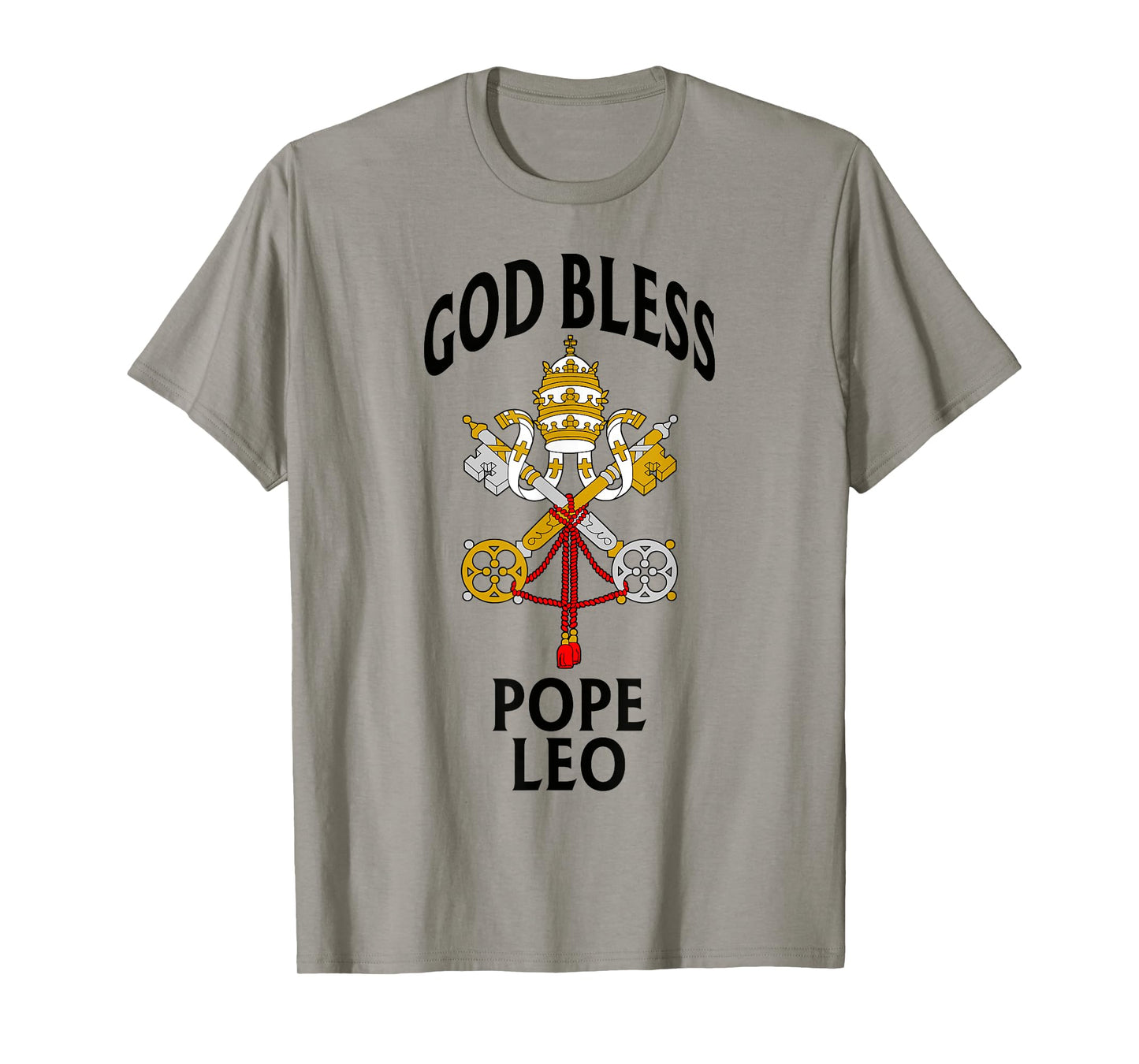 God Bless Pope Leo Vatican Crest Catholic Prayer Blessing T-Shirt