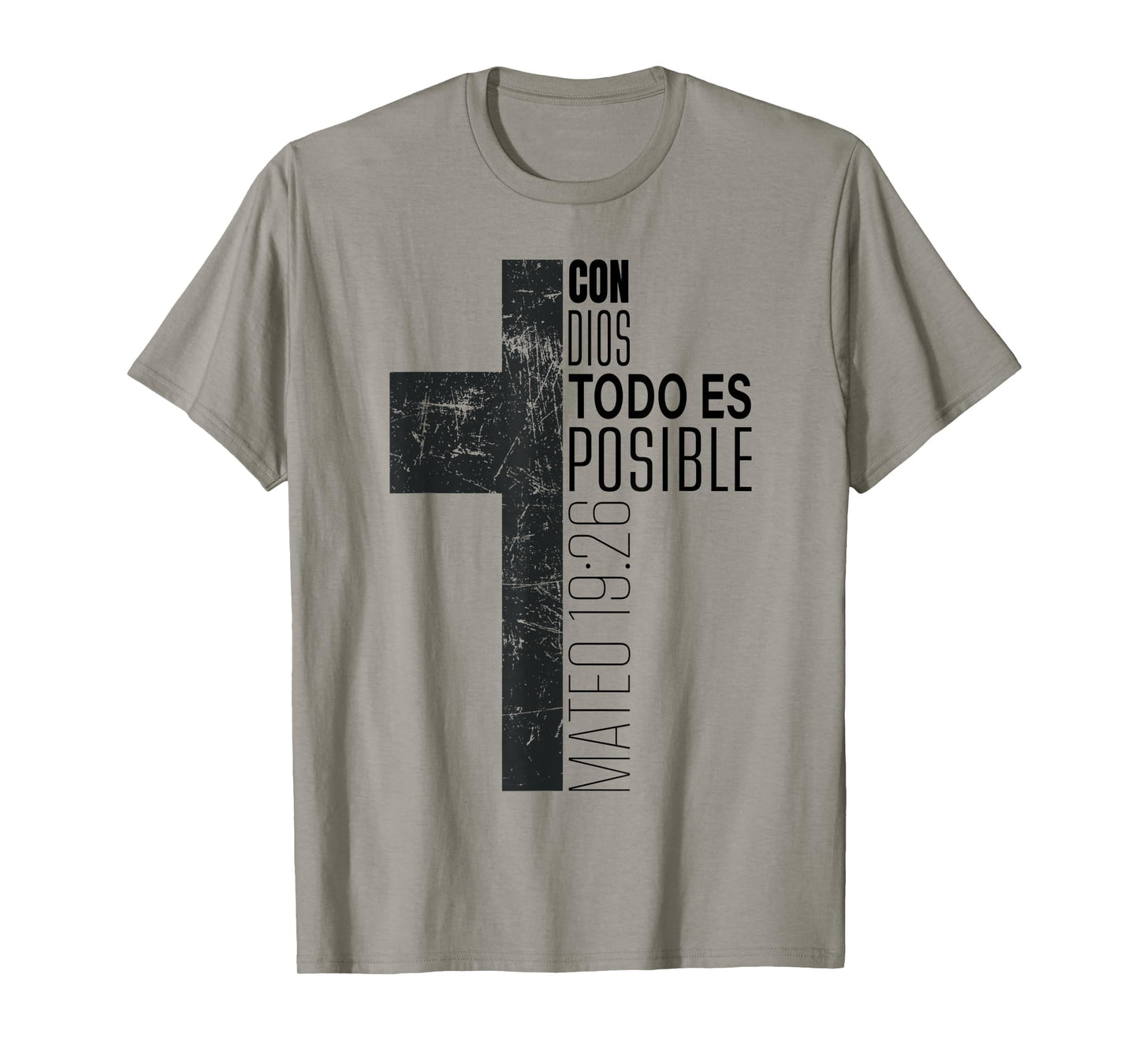 Con Dios Todo Es Posible Christian Spanish Bible Verse Gifts T-Shirt