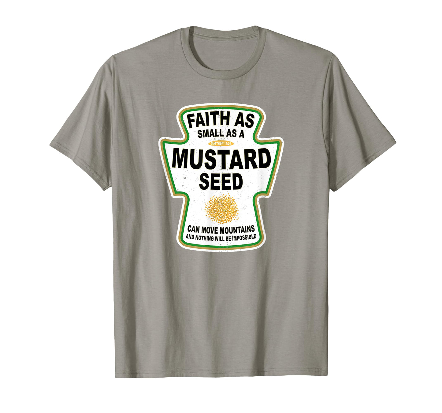 Grunge Christian Seed of Mustard Faith Jesus T-Shirt