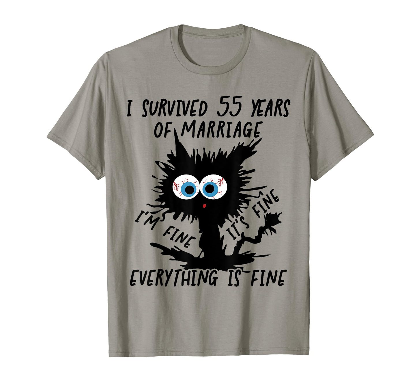Emerald Wedding I Survived 55 Years Of Marriage T-Shirt
