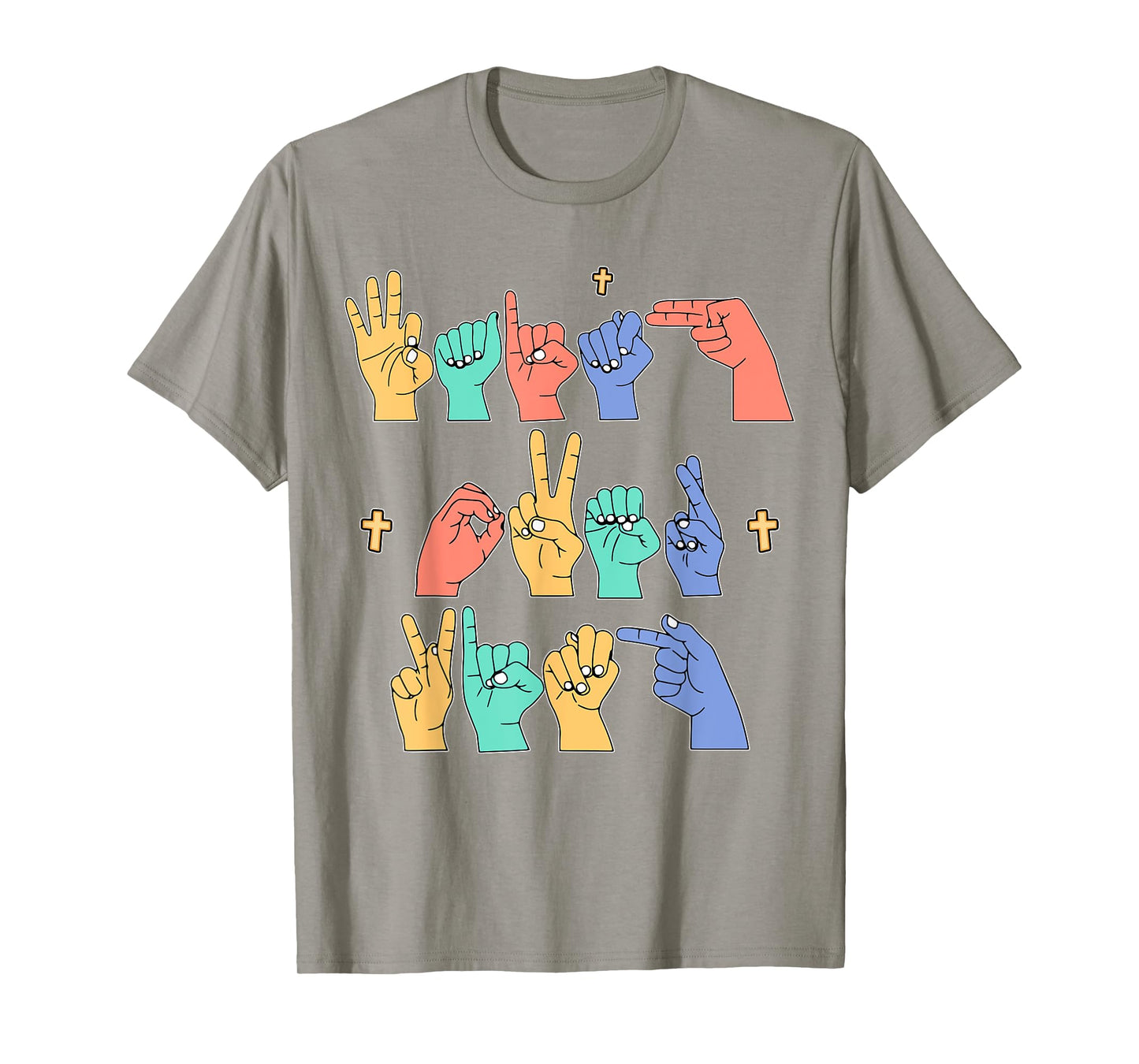 Faith Over Fear ASL Christian Jesus Toddler Sign Language T-Shirt