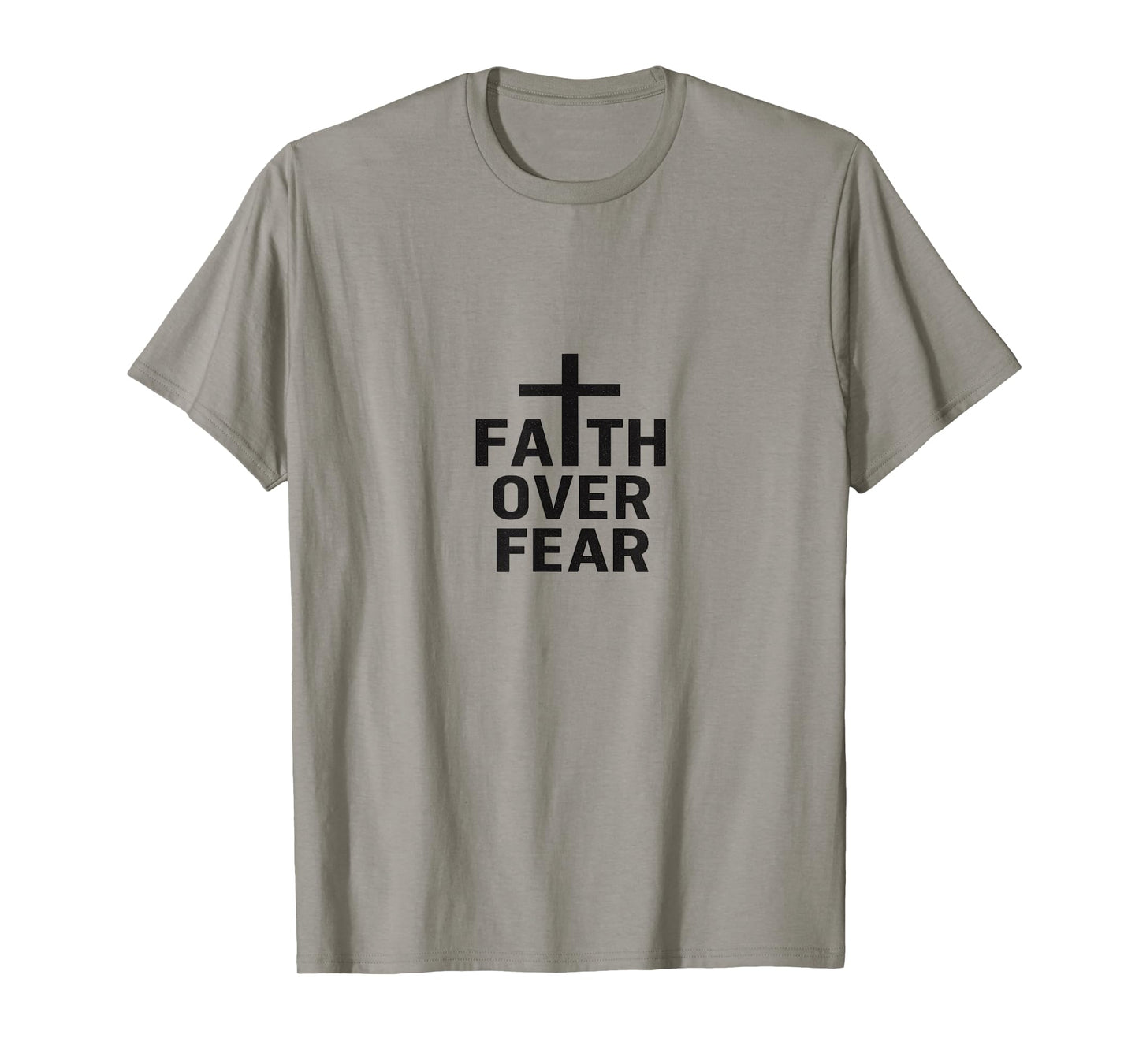 Faith Over Fear | Inspirational Minimalist Christian Design T-Shirt