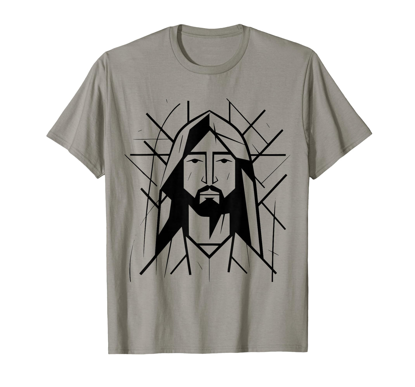 Minimal Jesus Face. Modern Portrait T-Shirt