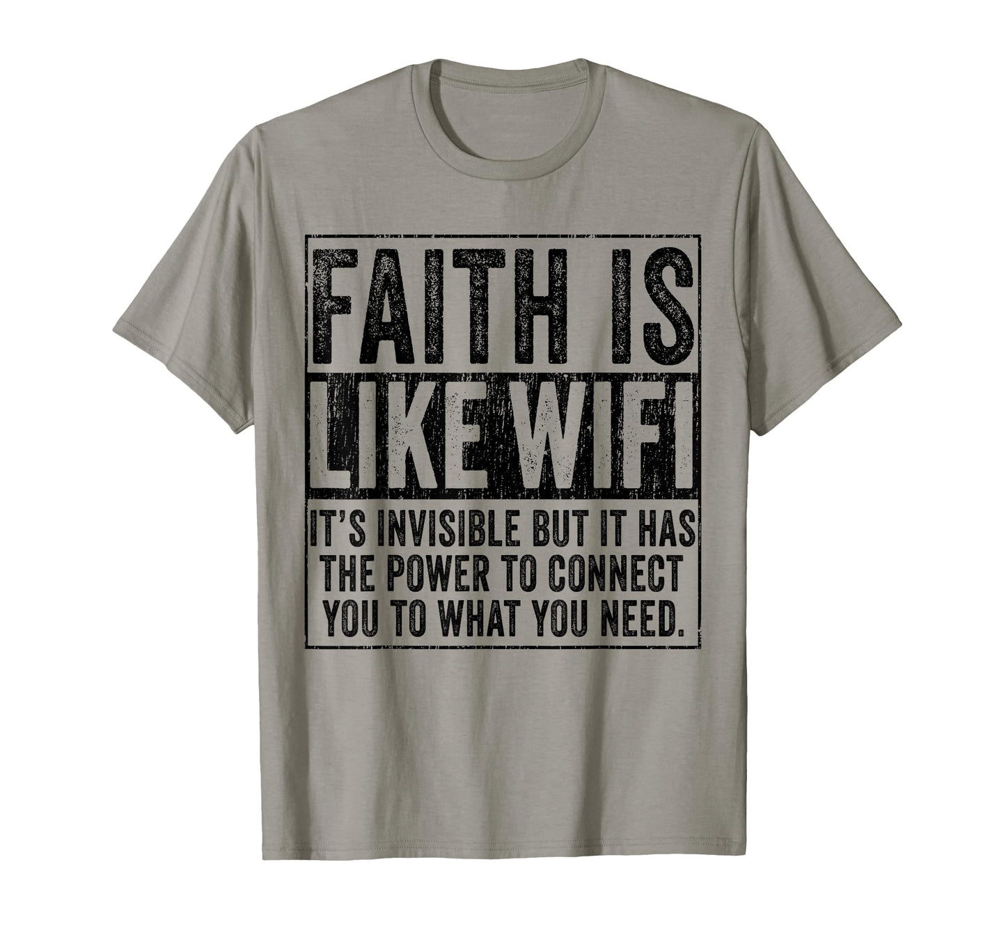 Faith Is Like WIFI God Jesus Religious Christian Funny T-Shirt